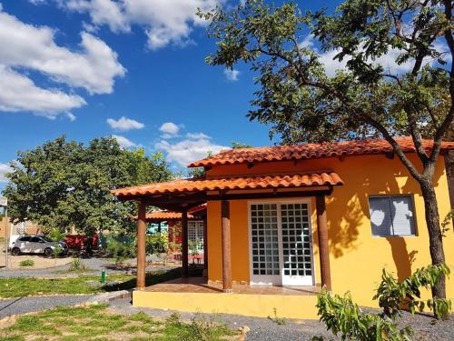 Balkons/terase, Pousada e Chales Mambaí Inn (Pousada e Chales Mambai Inn) in Mambaí
