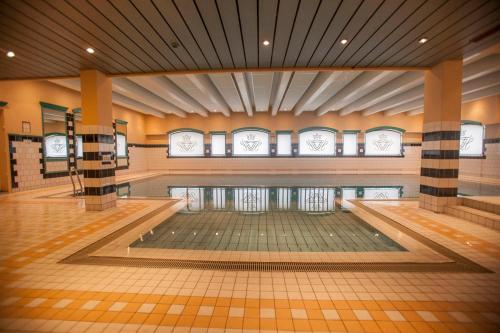 Zwembad, Fleischer's Motel in Vossevangen