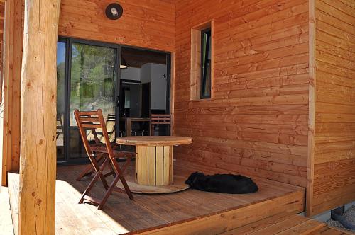 Erkély/terasz, Eco-gîte de Tit'âne (Eco-gite de Tit'ane) in Gignac