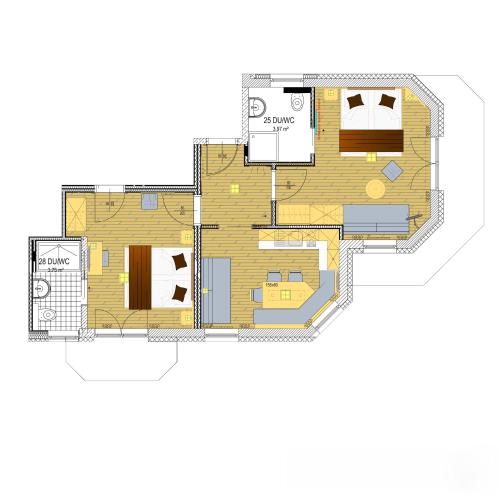 Two-Bedroom Apartment (4-6 Adults)