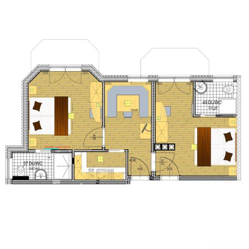 Two-Bedroom Apartment (4 Adults)