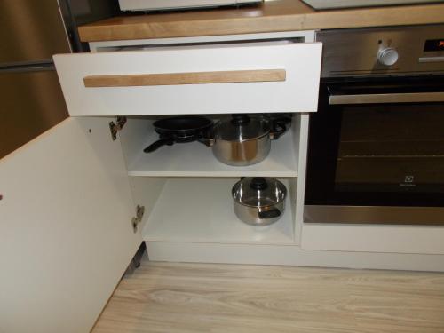 Kitchen, Neklanova Apartments near Vysehrad National Cultural Monument