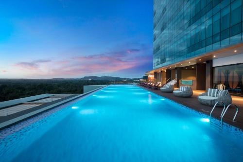 수영장, 판빌 레지던스 서비스드 아파트먼트 (Panbil Residence Serviced Apartment) in 바탐 센터