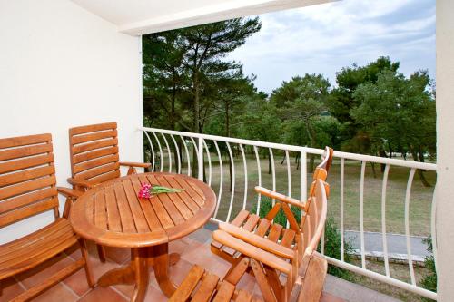 balkon/terras, Apartments Bellevue Plava Laguna in Porec