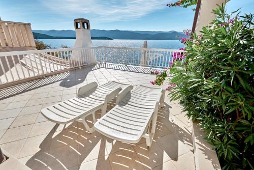 Erkély/terasz, Repic Apartments in Klek