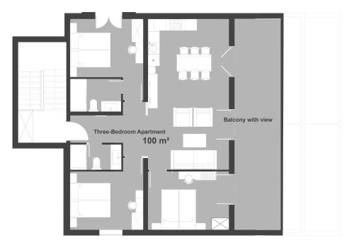 Three-Bedroom Apartment