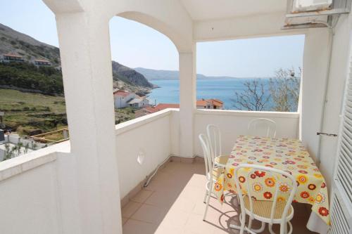 ระเบียง/ชานเรือน, Apartments with parking space Metajna, Pag - 208 in เมตาย์นา