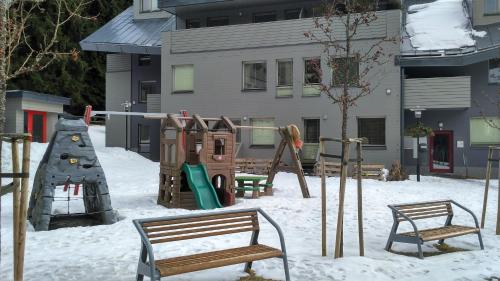 Entrance, Harrachov Resident Apartments "Terrace & Chill" - high speed WiFi, moznost snidane, Smart TV, Netfli in Harrachov