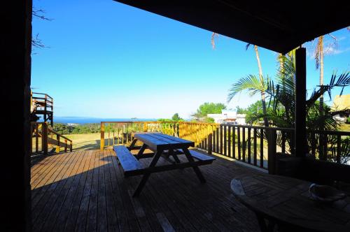 Balcony/terrace, Pension Yonahadake in Kunigami