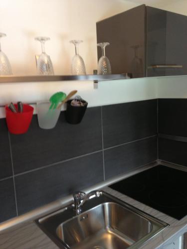 keuken, Apartment Regensburg in Galgenberg