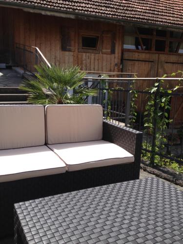 阳台/露台, 西格拉斯多夫住宿加早餐旅馆 (B&B Siglistorf) in 锡格利斯托夫