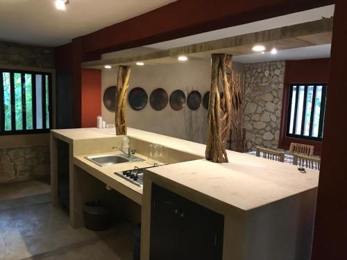 ห้องครัว, Cabanas Maya Rue in ใจกลางเมืองปาเลงเก