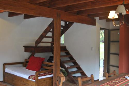 1 double bed, 4 twin beds, 1 bunk bed