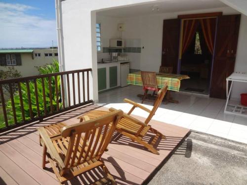 Balkon/terasa, Gites Alamanda in Bouillante