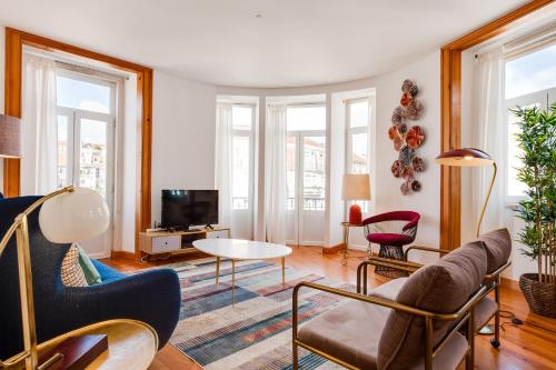 Baixa most beautiful and luminous 3 BDR flat, Lisbonne