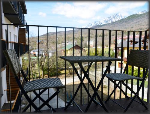 陽台/露台, Meridián-apartmán, Starý Smokovec, PRIMO, Vysoké Tatry (Meridian-apartman, Stary Smokovec, PRIMO, Vysoke Tatry) in 維索克塔特雷