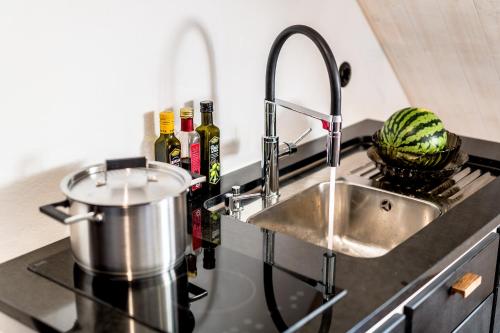 Konyha, Studio pa loftet i Sankt Olof in Sankt Olof