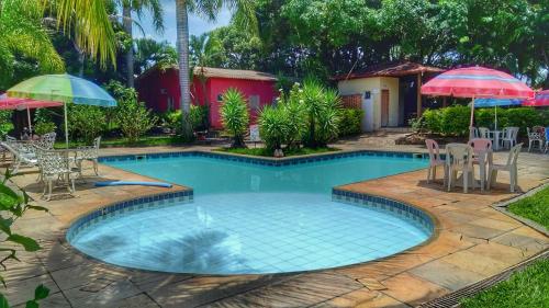 สระว่ายน้ำ, Pousada Canto do Rio in เตรส มาริอัส