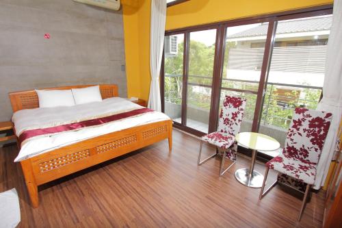 1 double bed