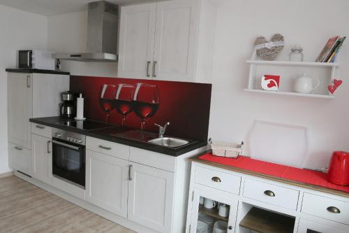 virtuve, Ferienwohnung Memmel in Sulzfeld (Rhon-Grabfeld)