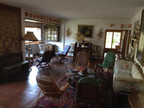 Koplietošanas atpūtas telpa ar TV, Agriturismo La Casa sul Poggio in Santo Stefano d'Aveto