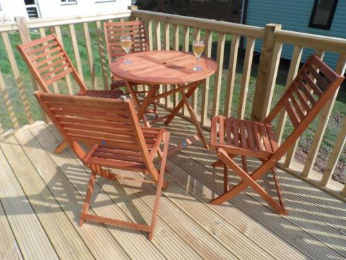 Balkons/terase, Luxury Mobile Home near Perranporth situated on a quiet farm in Callestick