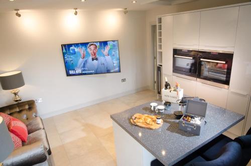 Konyha, The Cow Shed - with hot tub in Kirkby Lonsdale