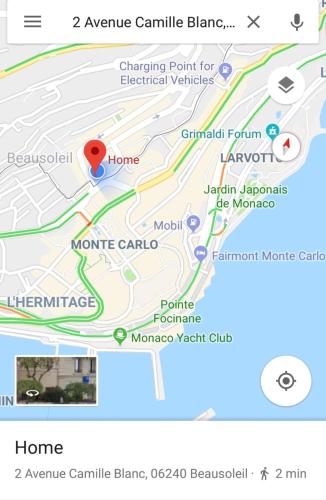 Home for 2 few steps from casino monte carlo and beach