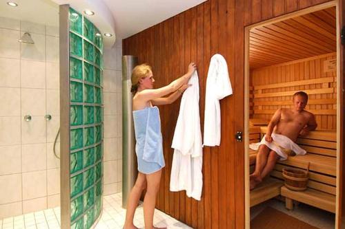 Sauna, Hotel Strandidyll in Gromitz