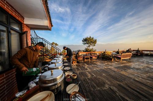 Balcony/terrace, Peaceful Cottage & Cafe Du Mont in Nagarkot