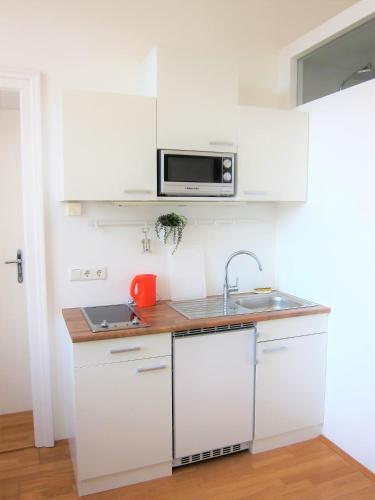 廚房, Appartement Ambiente in 伊布斯河畔魏德霍芬