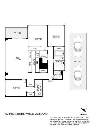 Gadigal Groove - Modern and Bright 3BR Executive Apartment in Zetland with Views - image 6