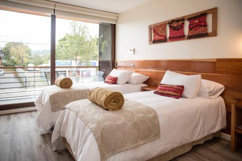Kilátás, Maki Hotel in Pucon városközpont