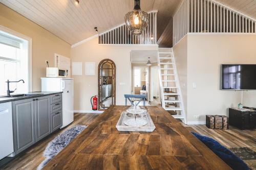 Kitchen, G19 Boutique Apartments in Akureyri