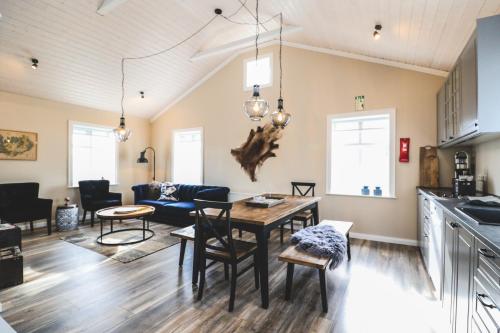 Kitchen, G19 Boutique Apartments in Akureyri