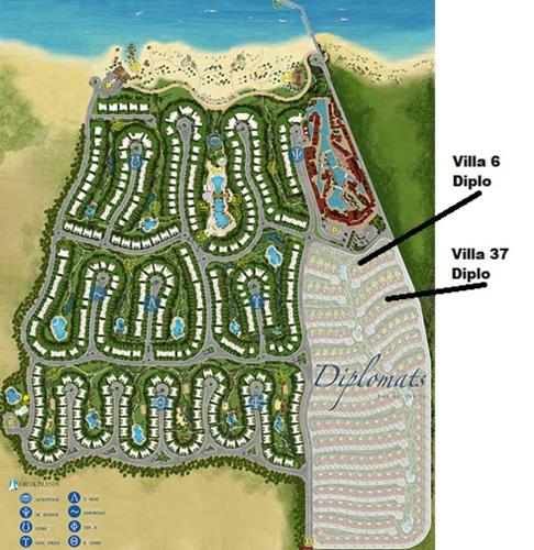 Diplomats villa 6 at the Mountain View North Cost Egypt Sahel Front View