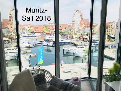 Müritzstern in der Hafenresidenz in Waren Müritz, Deutschland