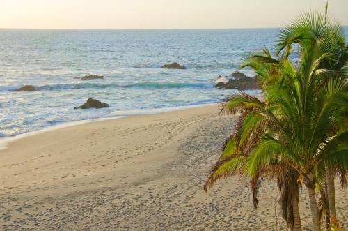 Single-Level Beachfront Sanctuary with Infinity Pool, Jacuzzi, and a Stunning Spanish Design