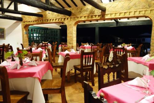 Restaurant, Hotel Andres Venero in Villa De Leyva