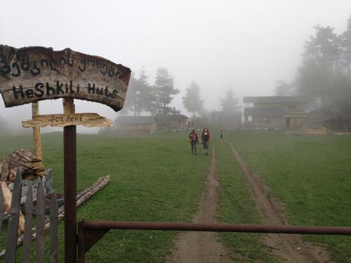Heshkili huts Svaneti