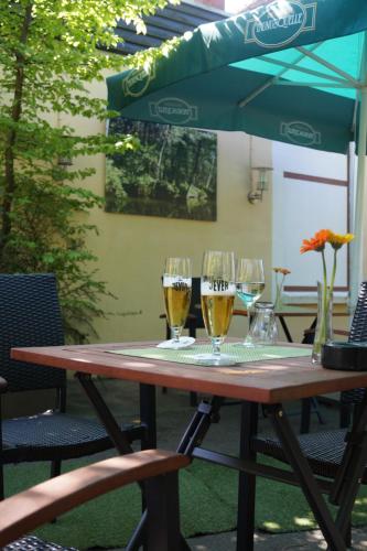 Balcony/terrace, Hotel Forsthaus St. Hubertus in Strecknitz