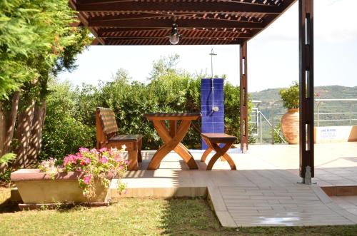 Garden, Villa Rotunda A near Monumental Olive Tree of Vouves
