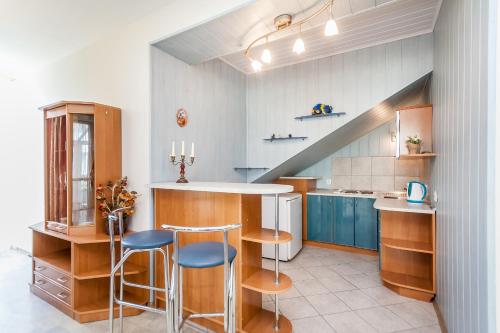 廚房, 橡樹公寓 (Prie Azuolo) in 內林加