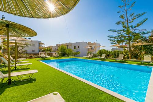 Swimming pool, Triton Beachfront Village Hotel in Arkalochori