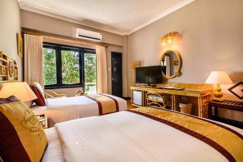 Habitación triple, vistas al jardín, 3 camas
