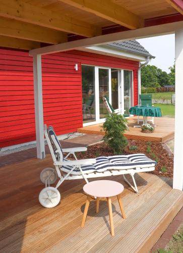 A szálláshely kívülről, Ferienhaus am Alfsee in Rieste