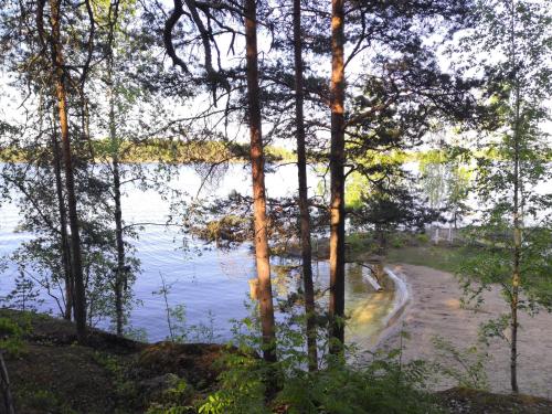 해변, Apartment with sauna near the Saimaa lake in 라핀란타