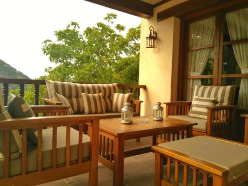 Erkély/terasz, Casa Fidela in Pesaguero