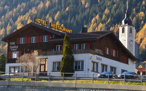 Hotel Seeblick in Sufers, Schweiz