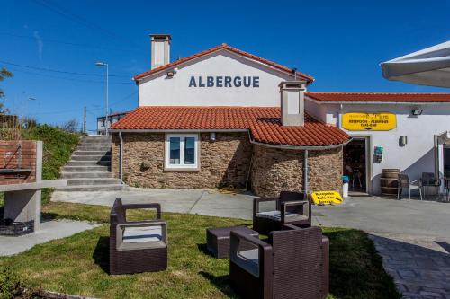 Balcony/terrace, Albergue Milpes in Arzua